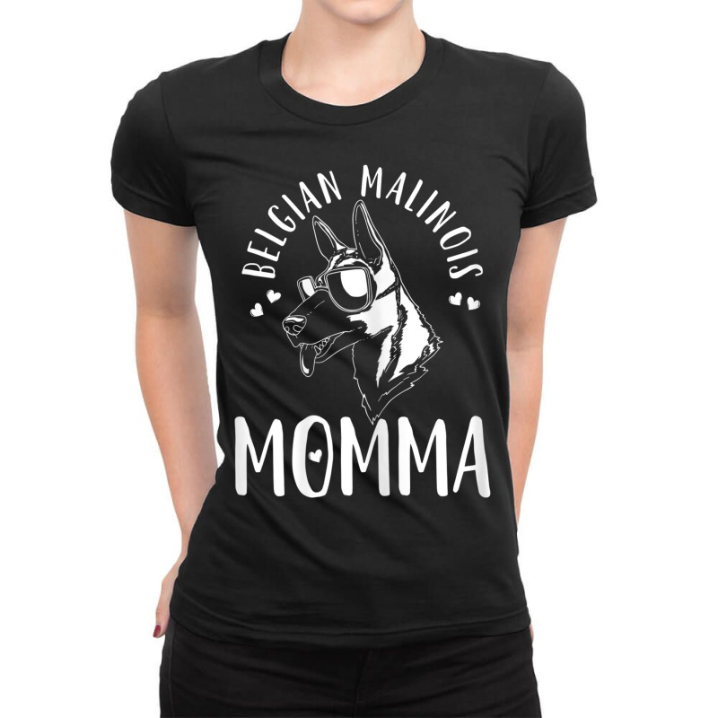 Belgian Malinois Momma Dog Mom Mama Gift Ladies Fitted T-Shirt by MATTODEKIRK | Artistshot