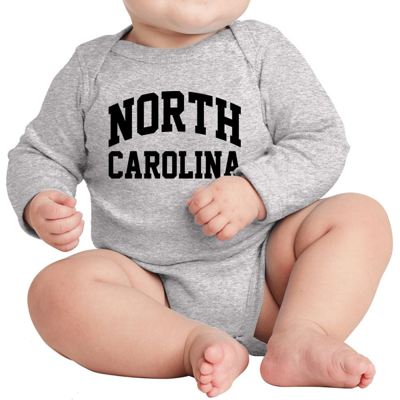 North Carolina Long Sleeve Baby Bodysuit by Bandungan | Artistshot