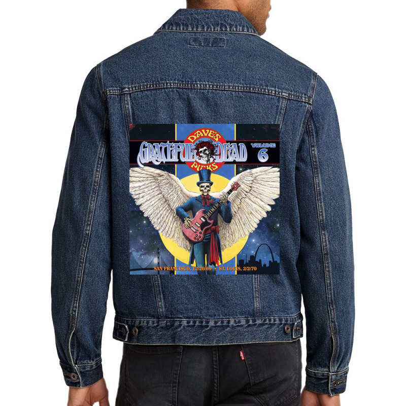 Guittar Skull Dead Men Denim Jacket | Artistshot