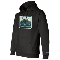 Camp Mountain Beach View Champion Hoodie | Artistshot