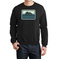 Camp Mountain Beach View Crewneck Sweatshirt | Artistshot