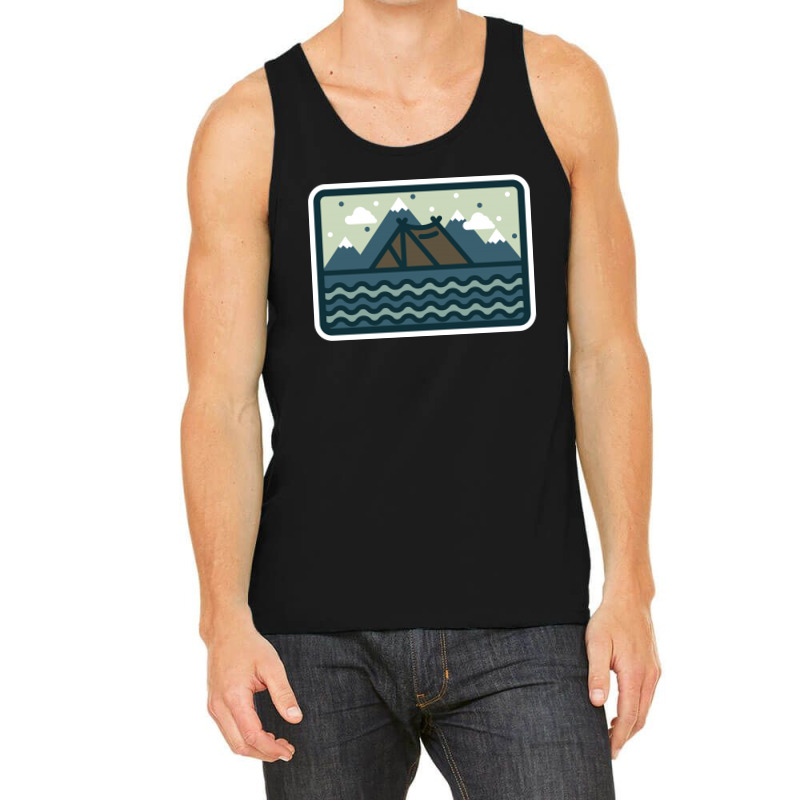 Camp Mountain Beach View Tank Top by Quilimo | Artistshot