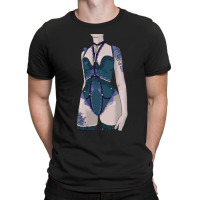 Sexy Lingerie Gothic Pastel Tattoo Harness Pinup Lady T-shirt | Artistshot