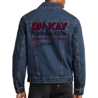 Oh Kay Plumbing Men Denim Jacket | Artistshot