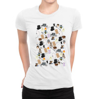 Bridgerton Collage Ladies Fitted T-shirt | Artistshot