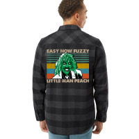 Easy Now Fuzzy Little Man Peach Halloween Gift For Men And Women Flannel Shirt | Artistshot