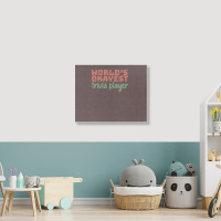 Worlds Okayest Trivia Player Aesthetic Landscape Canvas Print | Artistshot