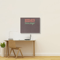 Worlds Okayest Trivia Player Aesthetic Landscape Canvas Print | Artistshot