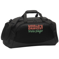 Worlds Okayest Trivia Player Aesthetic Active Duffel | Artistshot