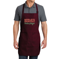 Worlds Okayest Trivia Player Aesthetic Full-length Apron | Artistshot