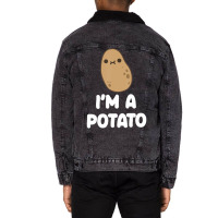 I'm A Potato Food Vegetable Lover Kawaii Style Unisex Sherpa-lined Denim Jacket | Artistshot