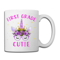 First Grade Cutie Unicorn Face Lover 1st Grade Girl Gift Coffee Mug | Artistshot