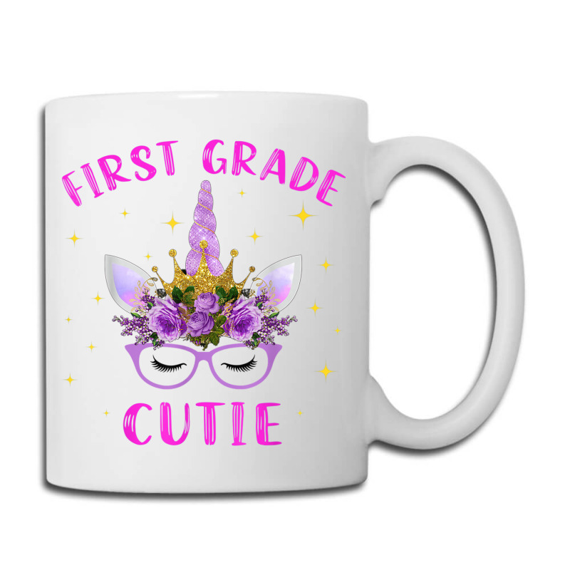 First Grade Cutie Unicorn Face Lover 1st Grade Girl Gift Coffee Mug | Artistshot