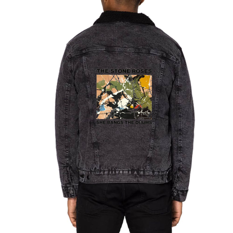 The Stone Roses Bangs The Drums Unisex Sherpa-lined Denim Jacket | Artistshot