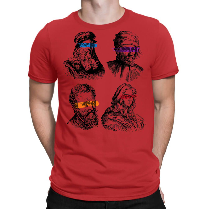 Ninja Artist Renaissance Michelangelo Leonardo Donatello T-Shirt by laanaacimizm | Artistshot