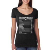 Limited Edition Support Enforcement Officer T Shirt - Support Enforcem Women's Triblend Scoop T-shirt | Artistshot