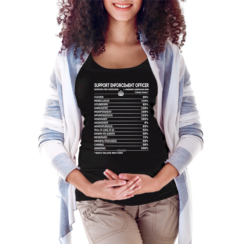 Limited Edition Support Enforcement Officer T Shirt - Support Enforcem Maternity Scoop Neck T-shirt by poppyallen | Artistshot