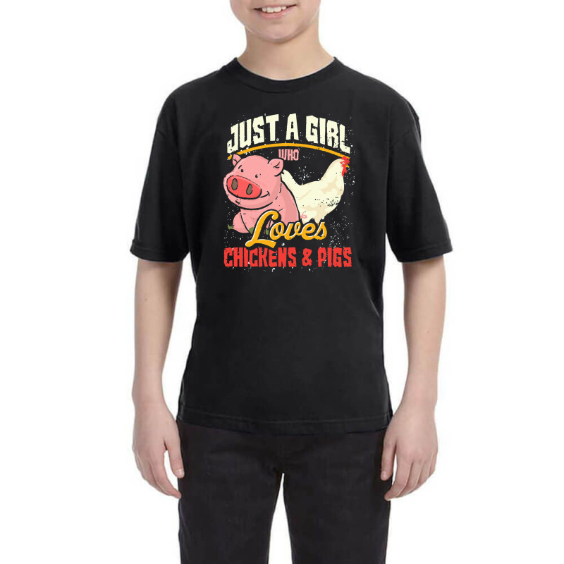 Chicken  Girls Pig Farmer Farming Farm Animal Chicken Youth Tee by daunikan | Artistshot