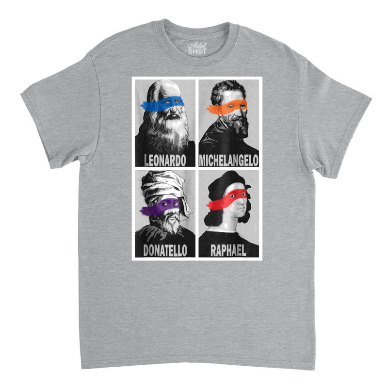 Renaissance Ninja Artists Poster Style Pop Art Classic T-shirt by viliusbassri7 | Artistshot