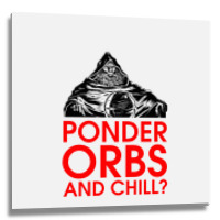 Orb Pondered Meme Metal Print Square | Artistshot