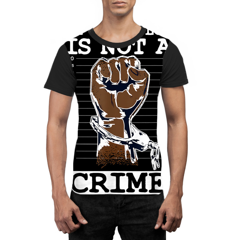 My Skin Color Is Not A Crime Black History Month Blm T Shirt Graphic T-shirt | Artistshot