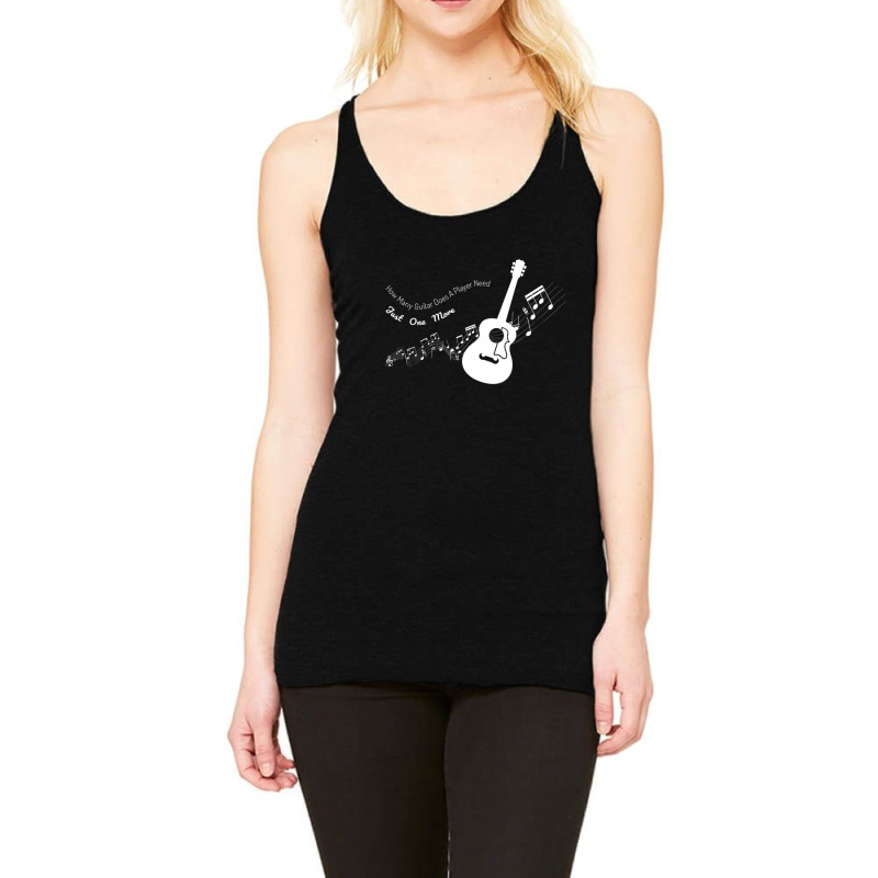 Guitar With Flying Music Notes Racerback Tank by ELIZABETHKARLENEWINCELOWICZ | Artistshot