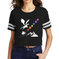 Nerdy Christmas Rainbow Polyhedral Dice Set Tabletop Rpg Addict Scorecard Crop Tee | Artistshot