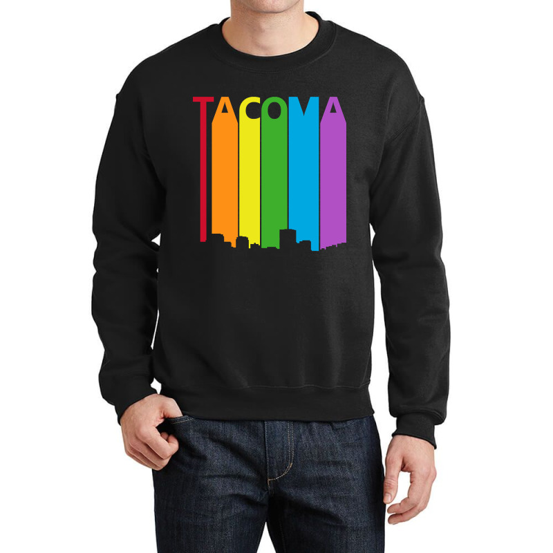 Limited Edition Tacoma Lgbt Pride Gift Crewneck Sweatshirt by poppyallen | Artistshot