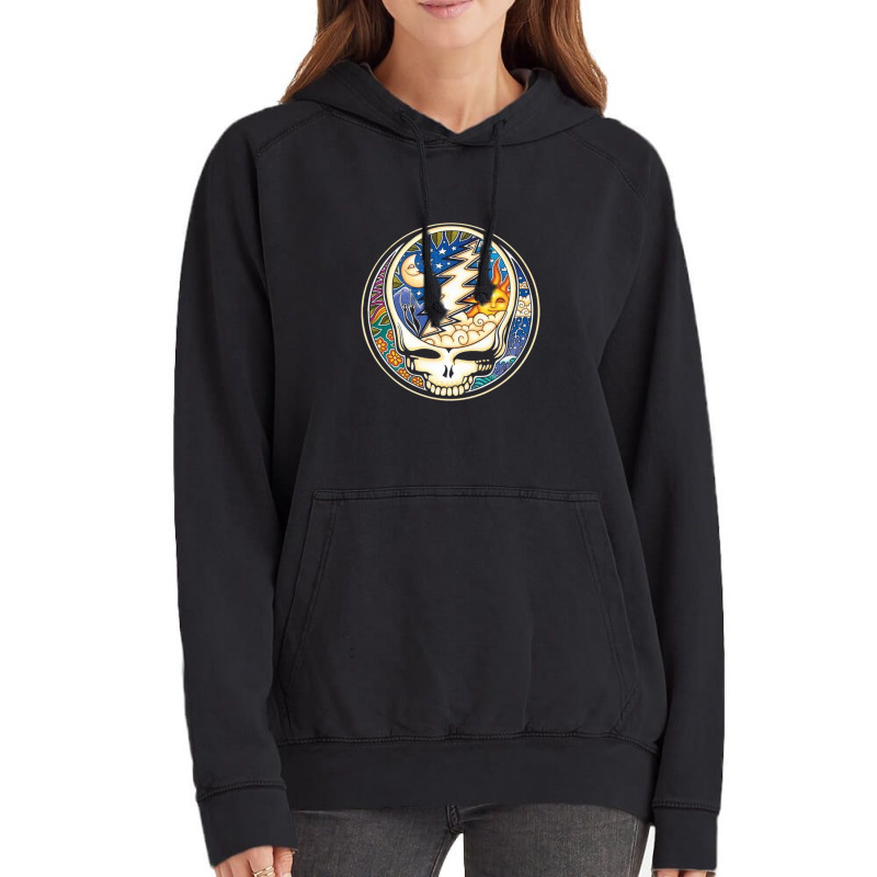 The Blitz Grateful On The Moon Light And Sun Vintage Hoodie | Artistshot