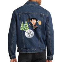 Bean Merry Christmas Men Denim Jacket | Artistshot