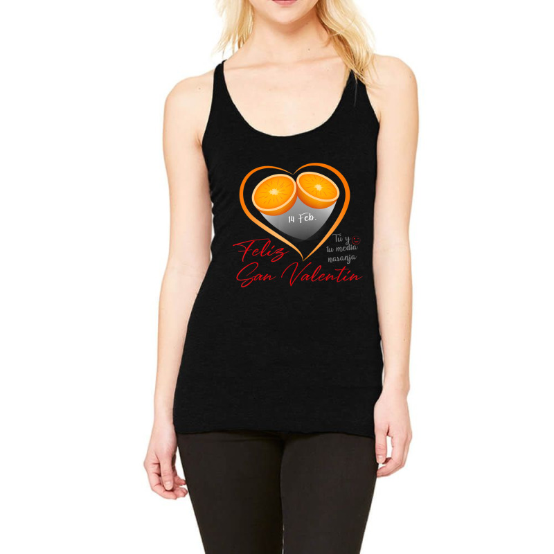 Hot Trend Valentine's Day Dia De Los Enamorados My Valentine Racerback Tank by Trudeau Palmer | Artistshot