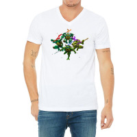 Luck With Turtles V-neck Tee | Artistshot