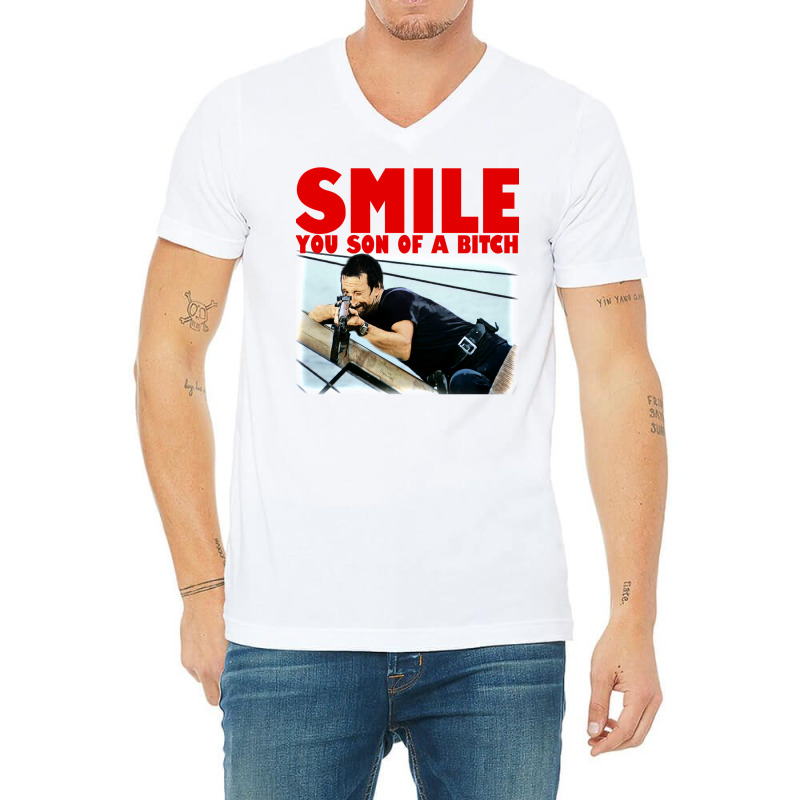 Smile V-neck Tee | Artistshot