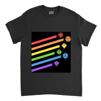 Rainbow Dice Set Tabletop Rpg Gaming Classic T-shirt | Artistshot