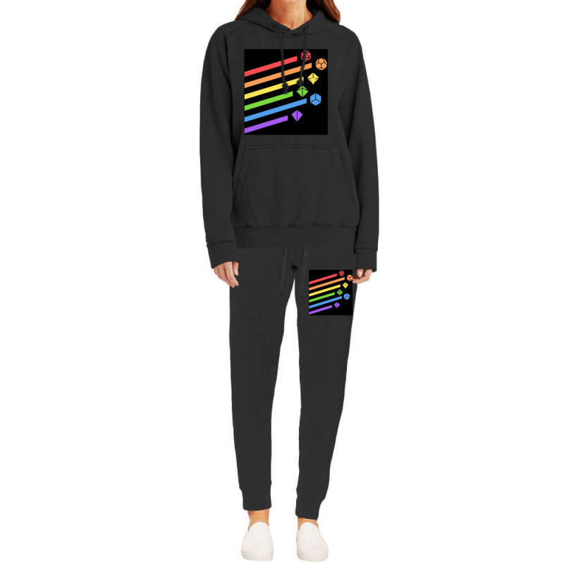 Rainbow Dice Set Tabletop Rpg Gaming Hoodie & Jogger Set | Artistshot