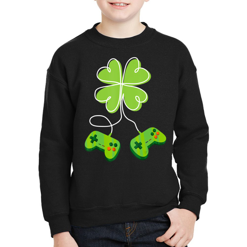 Trending Video Gamer St. Patricks Day Gaming St Patty's Day For Boys Youth Sweatshirt by Kristina Ritchey | Artistshot