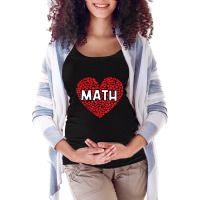 Hot Trend Valentine's Day For Math Teachers Maternity Scoop Neck T-shirt | Artistshot