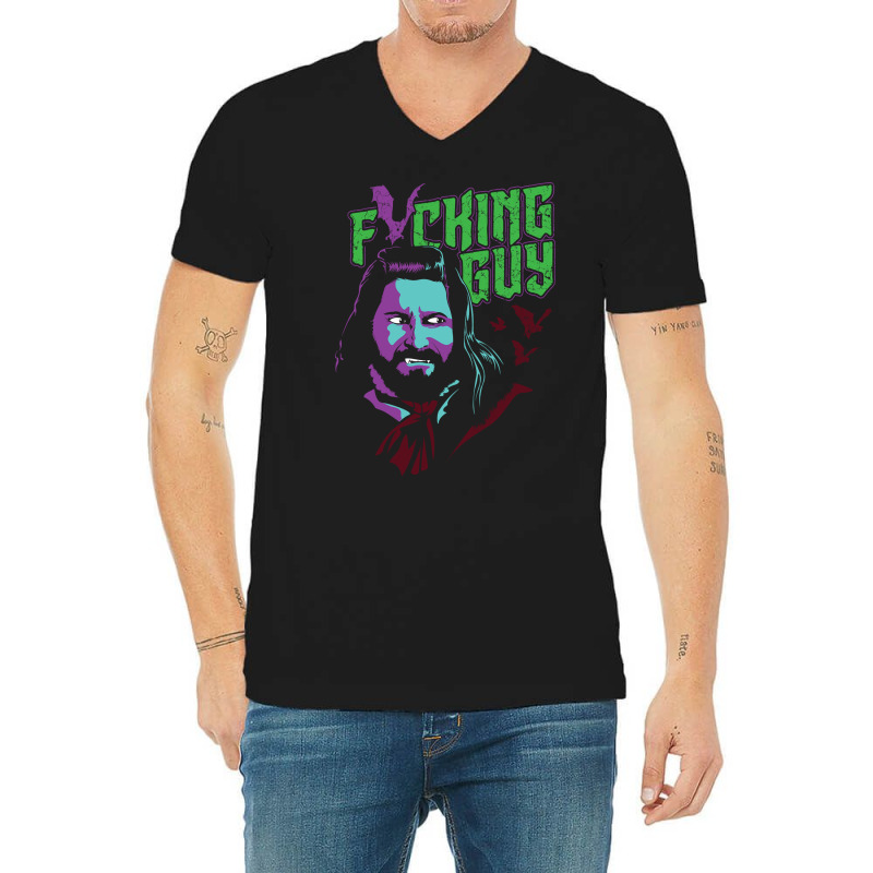 Trending Fricking Guy V-Neck Tee by Berrios Crisp | Artistshot