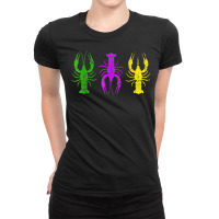 Mardi Gras Crawfish Jester Hat Bead Tee New Orleans Gifts T Shirt Ladies Fitted T-shirt | Artistshot