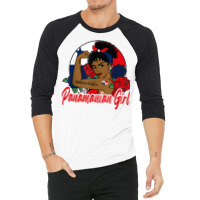 Panamanian Girl Panama Mujer Panamameña Flag T Shirt 3/4 Sleeve Shirt | Artistshot