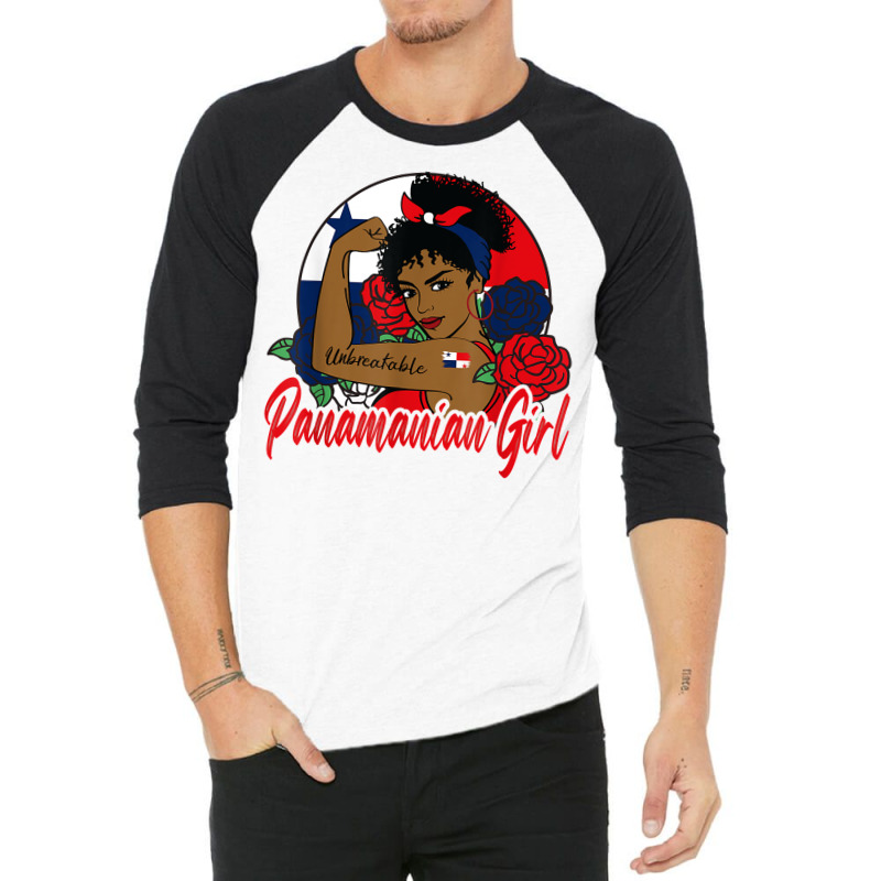 Panamanian Girl Panama Mujer Panamameña Flag T Shirt 3/4 Sleeve Shirt by javauxswar | Artistshot