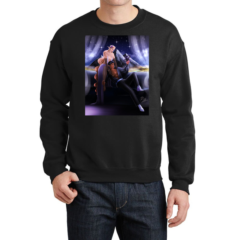 Hot Trend Lord And Lady Night Crewneck Sweatshirt by Estrada Link | Artistshot