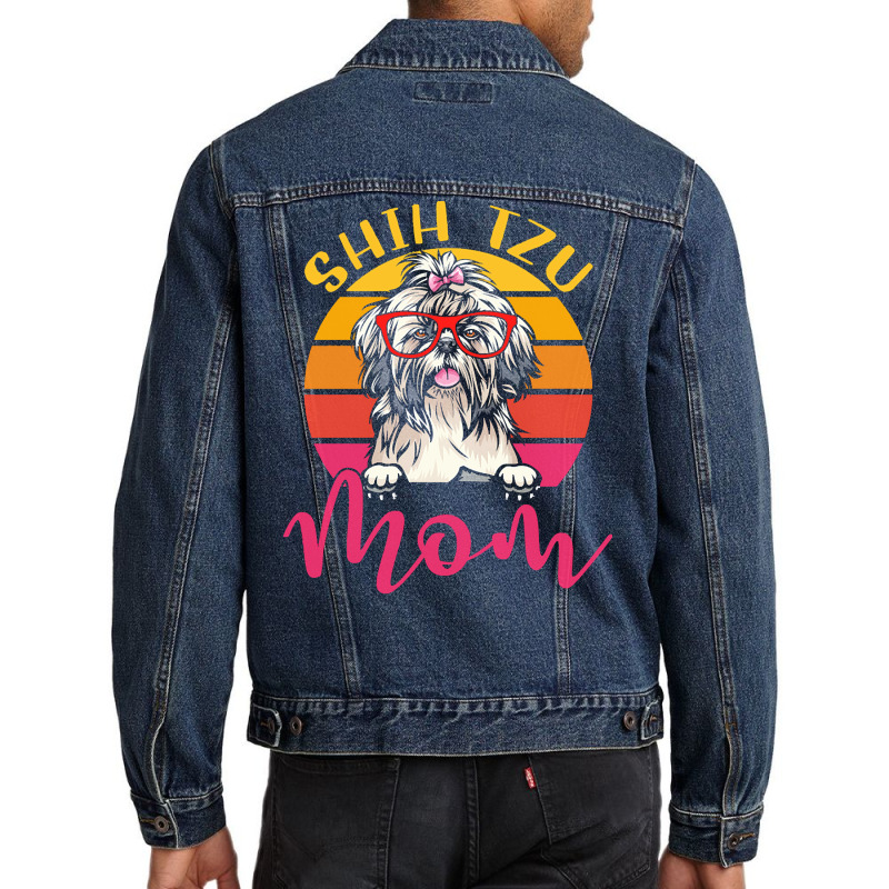 Dog Lover Gift T  Shirt Funny Shih Tzu Dog Mom Gift Idea T  Shirt Men Denim Jacket by heloise3085 | Artistshot