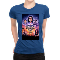 Samurai Cop Wallpaper Ladies Fitted T-shirt | Artistshot