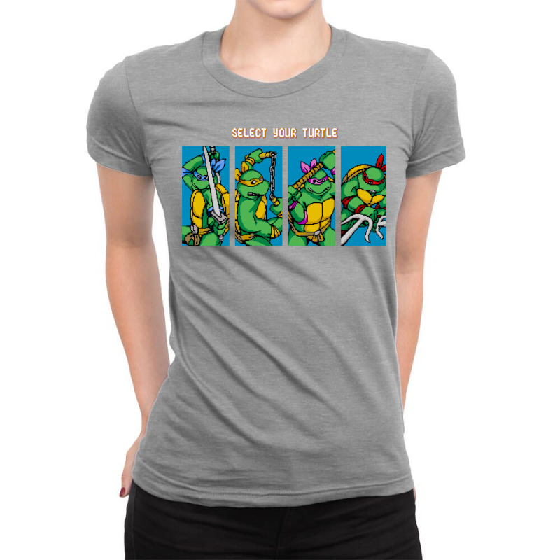 Teenage Mutant Arcade Roster Ladies Fitted T-Shirt by riyatiberjass | Artistshot