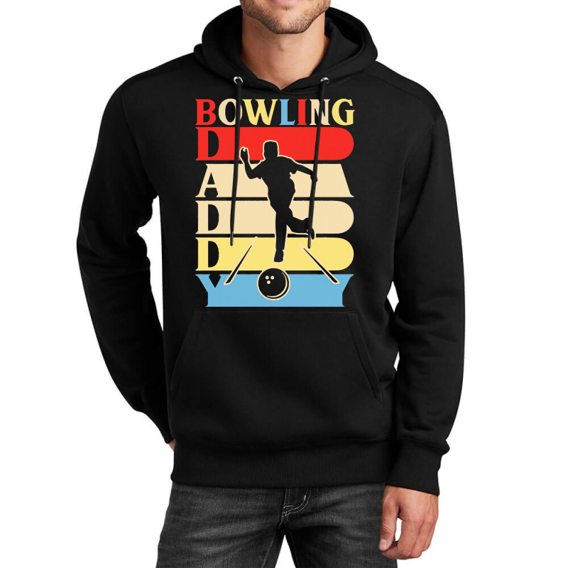 Fathers Day Gift Ideas T  Shirt Bowling Daddy Funny Daddy Papa Gifts F Unisex Hoodie by heloise3085 | Artistshot