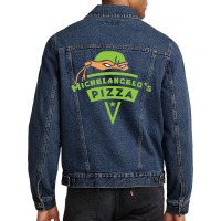 Michelangelo's Pizza Men Denim Jacket | Artistshot