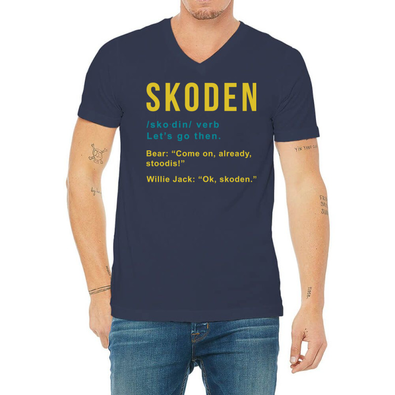 Skoden From Reservation Dog ' S V-Neck Tee by markjajercy9 | Artistshot