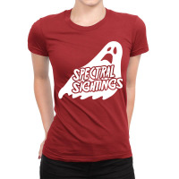 Spectral Sightings Ghost Hunters Ladies Fitted T-shirt | Artistshot