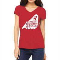 Spectral Sightings Ghost Hunters Women's V-neck T-shirt | Artistshot